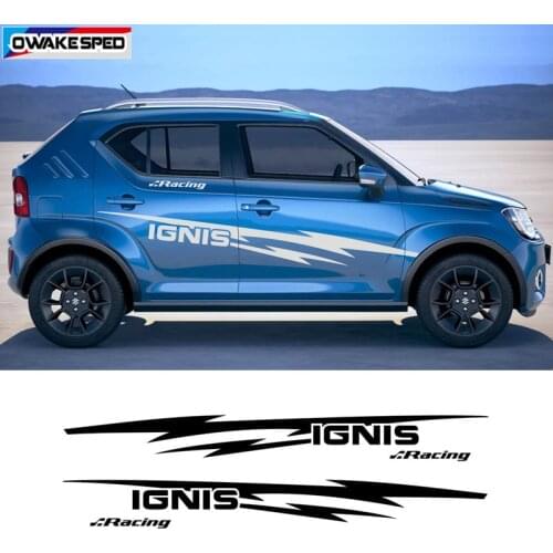 Racing Sport Stripes Car Both Side Body Decor Sticker For SUZUKI-IGNIS Auto Door Vinyl Decals Exterior Accessories