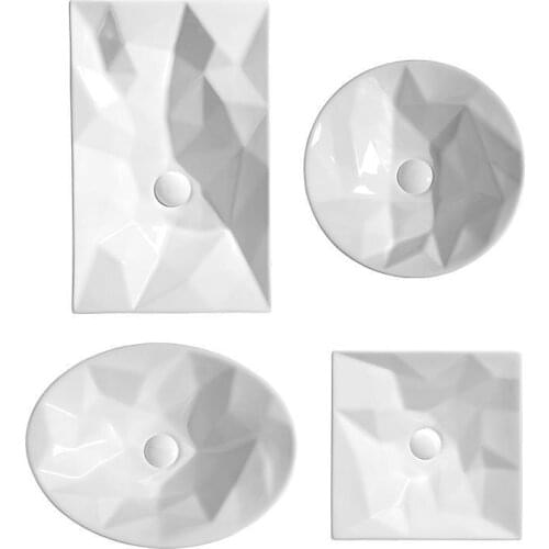 Nordic industrial style above counter basin, black light luxury sink, diamond washbasin, single basin, bathroom art basin, basin