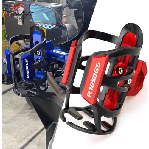 New LOGO R1250GS For BMW R1200GS R1250GS R 1200 1250 GS Motorcycle Accessories Holder CNC Aluminum Beverage Water Bottle Cage