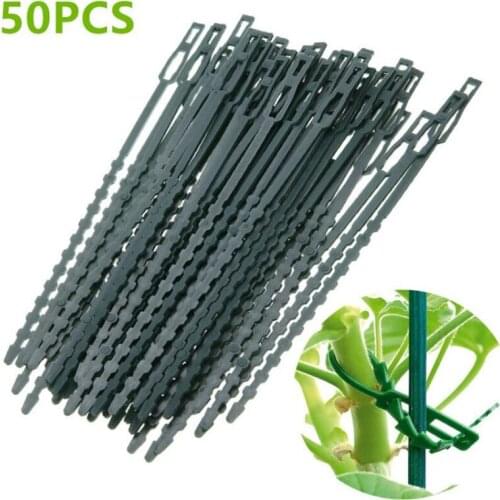 300 pcs/lot Plastic Plant Cable Ties Reusable Cable Ties for Garden Tree Climbing Support Adjustable Garden plant Tying Tool