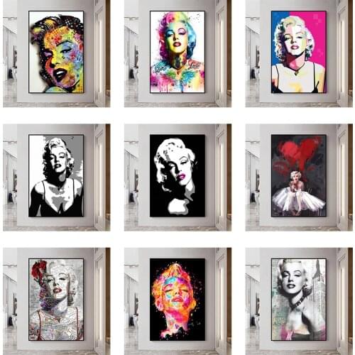 Full Square/Round Diamond Sexy Female Marilyn Monroe Poster Diy Diamond Painting Diamond Embroidery Home Decoration Cross Stitch