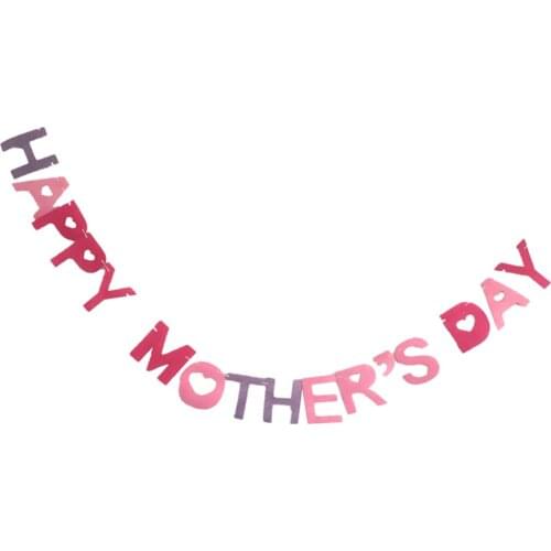 Happy Mothers Day Bunting Banner Garland Photo Prop Booth Backdrop