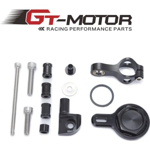 GT Motor - For YAMAHA R1 1998-2001 Motorcycles Adjustable Steering Stabilize Damper Bracket Mount Support Kit Accessories