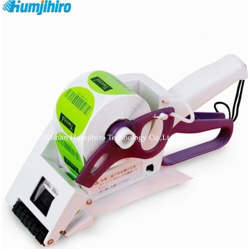 Handheld Labeling Machine Adhesive Sticker Square Code Manual Labeling Machine Handle Pricing Tag Bidder Labeller Label Printer