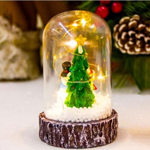 LED Christmas Add Festival Atmosphere Santa Claus Snowman Lamp with Resin Base Christmas Gift Party Festival Decor Light