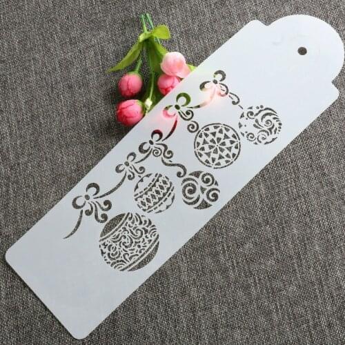 Round Lanterns Cake Border Stencils For Wedding Cake Decorating Tool