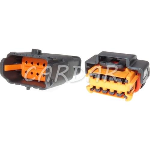 1 Set 10 Pin/Way Auto Headlight Lamp Connector Waterproof Car Light Socket With Terminal For Peugeot Citroen Renault