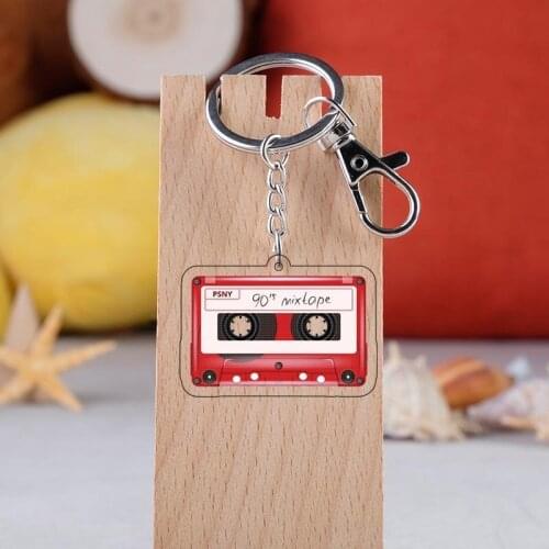 1pc cartoon Vantage tape Fanny Design key chain pendant Keyrings gifts