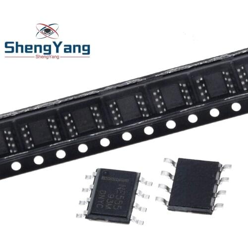 10PCS/Lot NE555 NE555N 555 NE555DR NE555DT SMD Chip SOP-8 New Original sop8