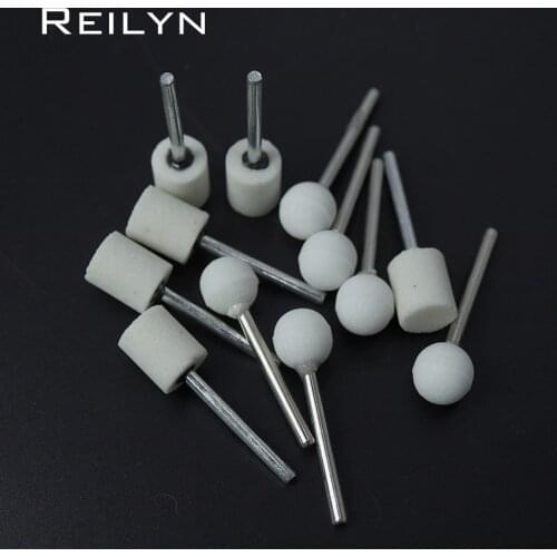 Sanding grinding bits polishing wheel 3x12mm sand crystal abrasive block sanding polisher trimming bits for dremel