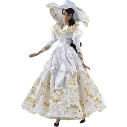 30cm Doll Clothes and Hat 1/6 Bjd Fashion Doll Accessories Toys Princess Dress Party Dress Toy Girl Play House Diy Toy Gifts