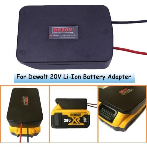 DE20V Battery Adapter For Dewalt 18V/20V Lithium Battery Power Tool Battery Connector To DIY 2 Wiring / Cable Output
