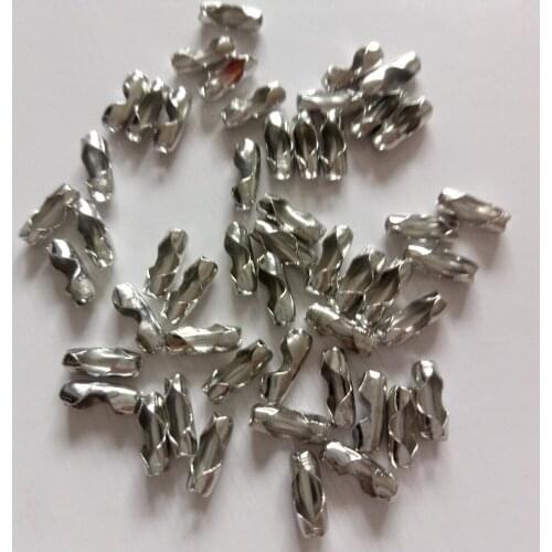 Hot 100pcs Bead Chain Buckle Fit Bracelets Key Chain End Connector DIY Handmade Jewelry Accessories