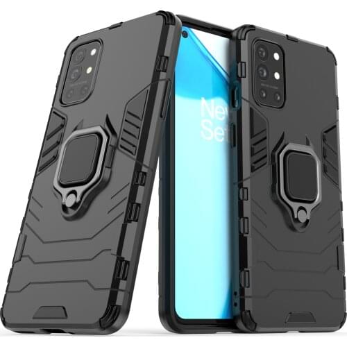 Case For Oneplus 9 Supprot Magnetic Car Shockproof Metal Finger Ring Armor Cover Case For Oneplus 9 Pro 9R Couqe Fundas