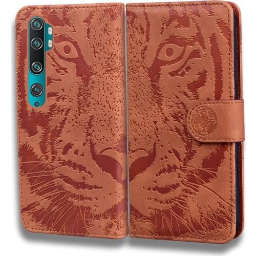 Tiger Wallet Leather Case For Xiaomi Note 10 9T CC9 Pro 9 10 Lite A3 CC9E Cover Luxury Quality Flip Cases