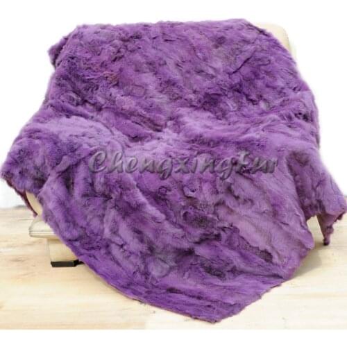 CX-D-11E1 Wholesale Fashion Genuine Rabbit Fur Rugs Throw ~ DROP SHIPPING