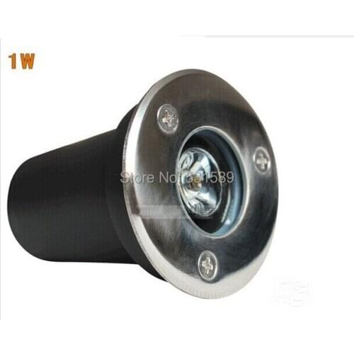 DHL 20pcs/lot 1w AC85-265V underground light Buried lamp Garden IP65 light outdoor lamp inground LED lamp