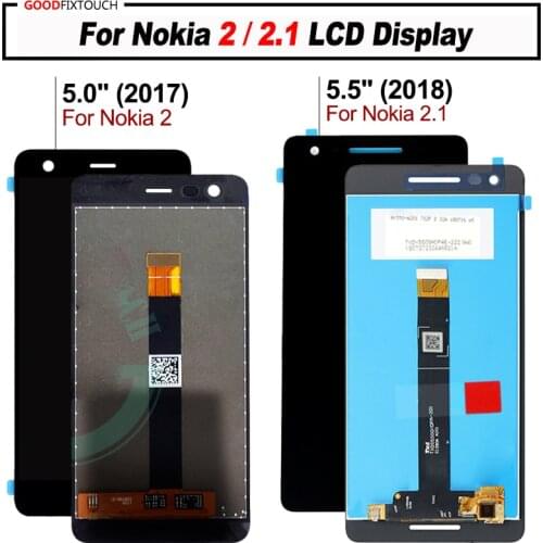For Nokia 2 LCD Display Touch Screen Digitizer Assembly For Nokia2 Nokia 2.1 LCD 2018 TA 1080 1084 1086 1092 1029 1035 Screen