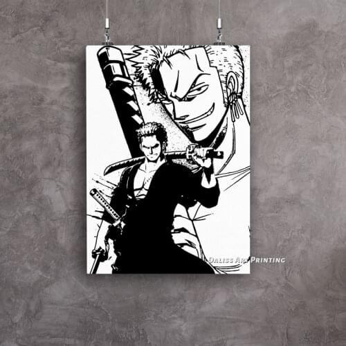 Canvas Anime Roronoa Zoro Pictures Home Decoration Paintings Poster HD Prints Wall Art Modular Living Room Framed