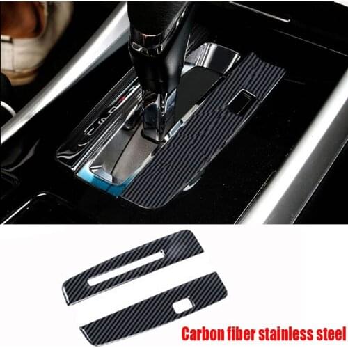 FOR Honda 9th Accord 2014-2017 carbon fiber Steel Central Console Gear Shift Frame Trim