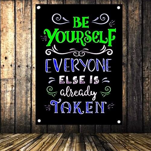 Motivational Wall Art Flags & Banners, Success Wall Art Inspired by Famous Historical Leaders and Thinkers for School and Office