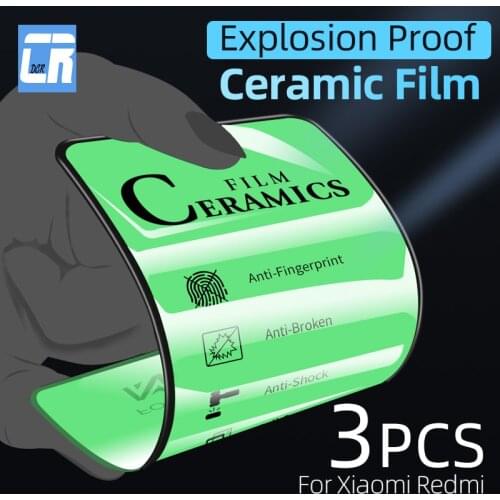 3Pcs Full Soft Ceramic Film for Xiaomi Redmi Note 10 9S 8T 8 7 K20 Pro 9 8A 7A 6A 9T Pro Matte Anti Fingerprint Screen Protector