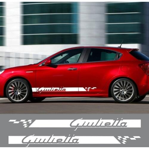 Car body decoration stickers are suitable for Alfa Romeo Giulietta all series door stickers side skirt garland car stickers