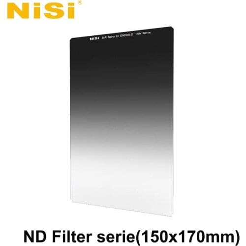 Nisi 150x170mm Filter Nano IR Soft Medium Hard Reverse Graduated Neutral Density Filter ND8 0.9 3 Stop GND ND1000 ND256 ND8