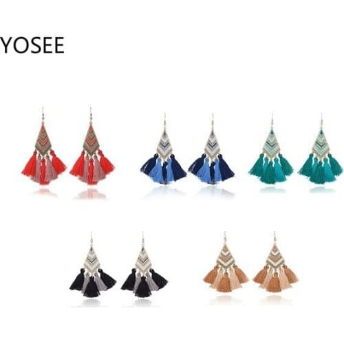 New Fabric Tassels Earrings