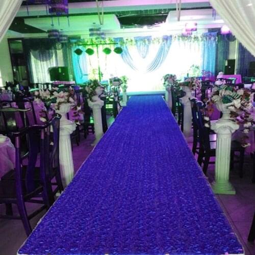 New Romantic wedding Carpet Wedding Favors 3D Rose Petal Aisle Runner For Wedding Party Decorations Supplies