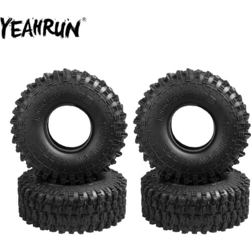 YEAHRUN 1.9inch Rubber Wheel Tires 120x43mm for 1:10 RC Crawler Car Axial SCX10 D90 Traxxas TRX4 Wheel Tyres