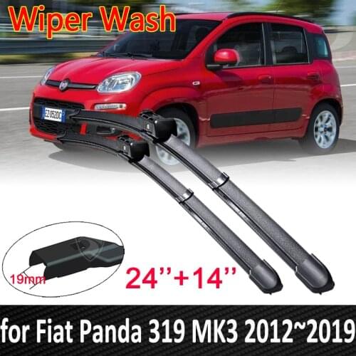 Car Wiper Blades for Fiat Panda 319 MK3 2012~2019 2013 2014 2015 2016 2017 Front Window Windshield Windscreen Car Accessories
