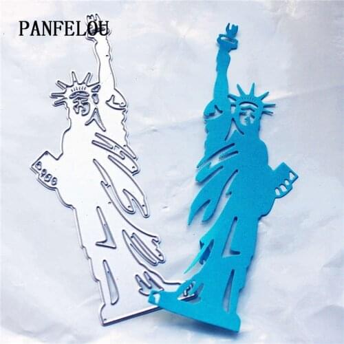 PANFELOU Metal craft The statue of liberty paper die cutting dies for Scrapbooking/DIY Easter wedding Halloween cards
