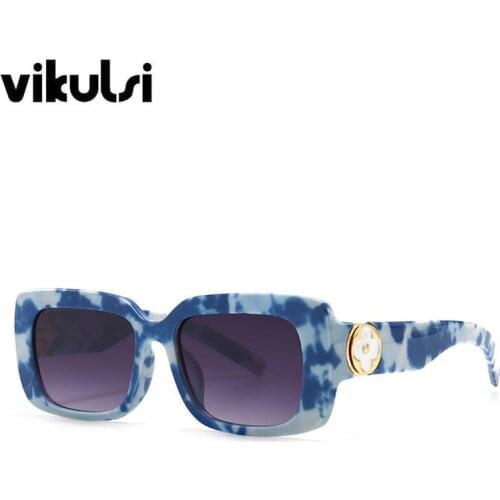 Classic Design Square Shades Sunglasses Women Men Traveling Metal Flower Sun Glasses for Woman Vintage Oculos zonnebril dames