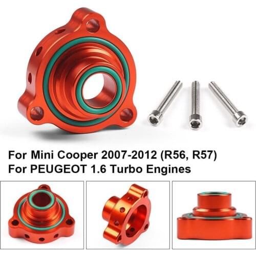 Turbo Blow Off Valve Dump Adaptor Bolt-on Top Mount for Mini Cooper PEUGEOT 1.6 Turbo Engines 207 GT 307/308