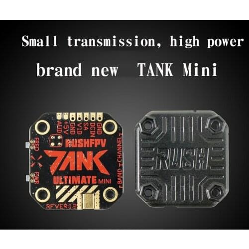Rush Tank FPV videoTransmitter VTX 5.8GHz 48CH Mini 20x20mm External-Audio MMCX Connector with Rush Cherry Antenna 5.8GHz RHCP