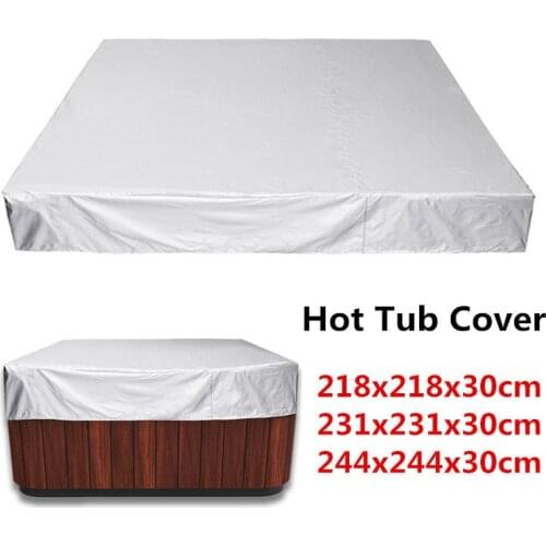 3 Style Hot Tub Cover Protect Large Durable UV Proof Spa Outdoor Bathtub Hot Tub Cover Guard Dust Cap Spa Cover 218/231/244*30cm