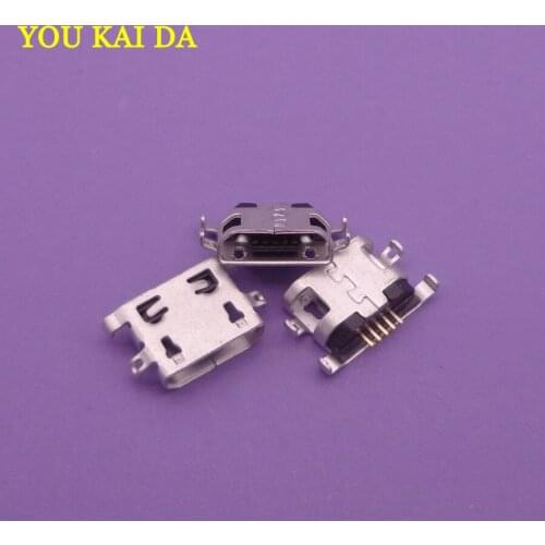 100pcs For Alcatel One Touch U5 3G 4047D 4047G 4047 OT4047 OT4047D Micro USB socket plug connector replacement charging port
