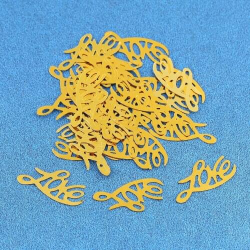 15g PVC Letters Word Love Gold Sliver Wedding Party Table Scatters Foil Sprinkle Scrapbooking Craft Confetti Birthday Decoration