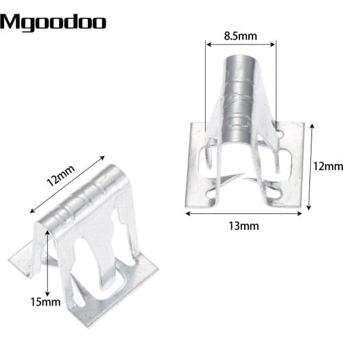 15x Car Dashboard DVD CD Panel Frame Gear Lever Armrest Car Fastener Interior Trim Plate Fixed Iron Clip Buckle Auto Accessories