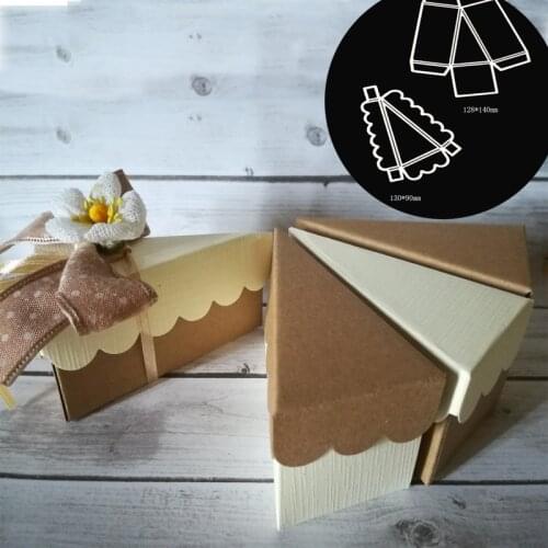 3D Cake Box Metal Cutting Dies Stencils for Handmade Scrapbooking Embossing Decorative Crafts Diy Paper Card