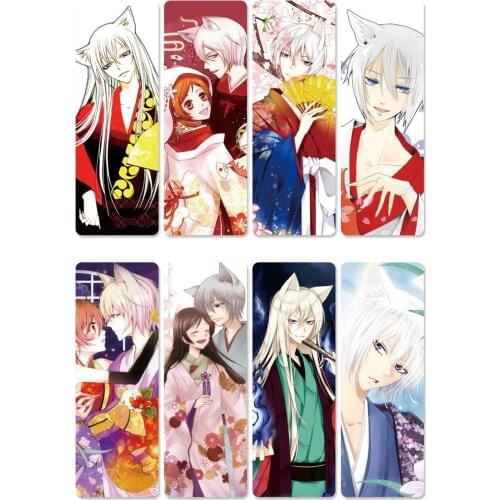 8pcs/set Anime Kamisama Kiss PVC Bookmarks of Momozono Nanami/Tomoe Gift Accessories for School Supplies Stationery