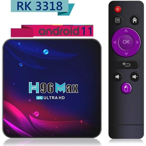 Android 11 OS Smart H96 MAX V11 2.4G&5.8GHZ TV Box Support 4K 3D Youtube Google Play Newest