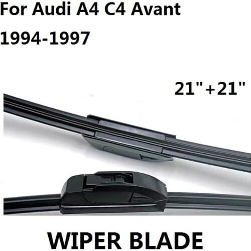 Car Accessories Auto Windshield Wiper Blades For Audi A4 C4 Avant 1994-1997 Pair 21"+21" Windscreen Rubber New