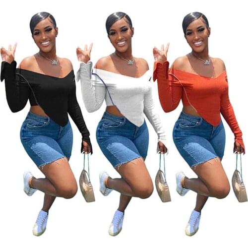 Bodysuit Women Long Sleeve Summer Rompers V Neck Jumpsuit Basic Playsuit Womens Crop Tops Off Shoulder Ribbed Knitted