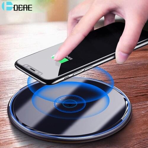 DCAE 15W Qi Wireless Charger Pad For iPhone 11 XS XR X 8 AirPods Pro 2 Induction Fast Charging Dock Station for Samsung S20 S10