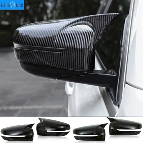 For BMW G20 G28 2020 Car styling Carbon fiber rearview mirror Shell frame door Horn decoration Covers Stickers Auto accessories