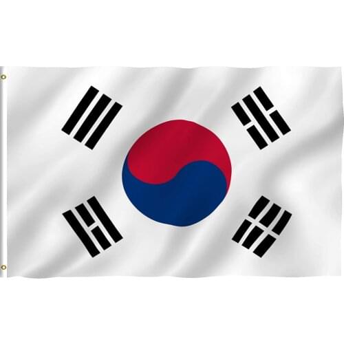 South Korea Flag - Vivid Color and Fade Proof - Canvas Header and Double Stitched - S Korean National Flags Polyester 3 X 5 Ft