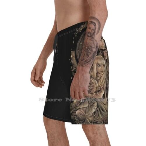 The Great Conjunction MenS Sports Beach Swimming Shorts Jim Henson Mystics Skeksis Mystic Dark Crystal S Peggy Jen Kyra
