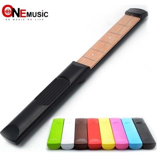 Portable Pocket Acoustic Guitar Practice Tool Guitar Parts Gadget Chord Trainer 6 String 4 or 6 Fret Model for Beginner